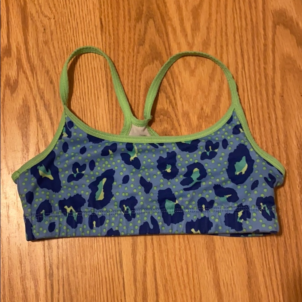 neon Cheetah print girls bra